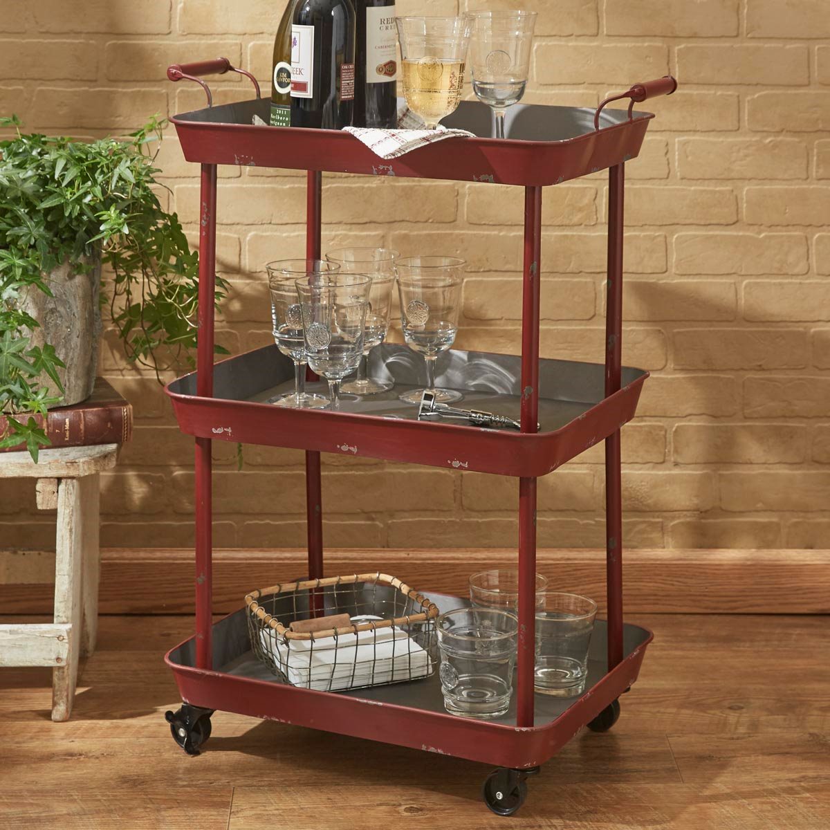 Red Utility Cart