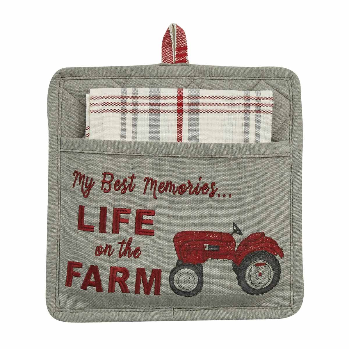 Life On The Farm Pocket Potholder Set