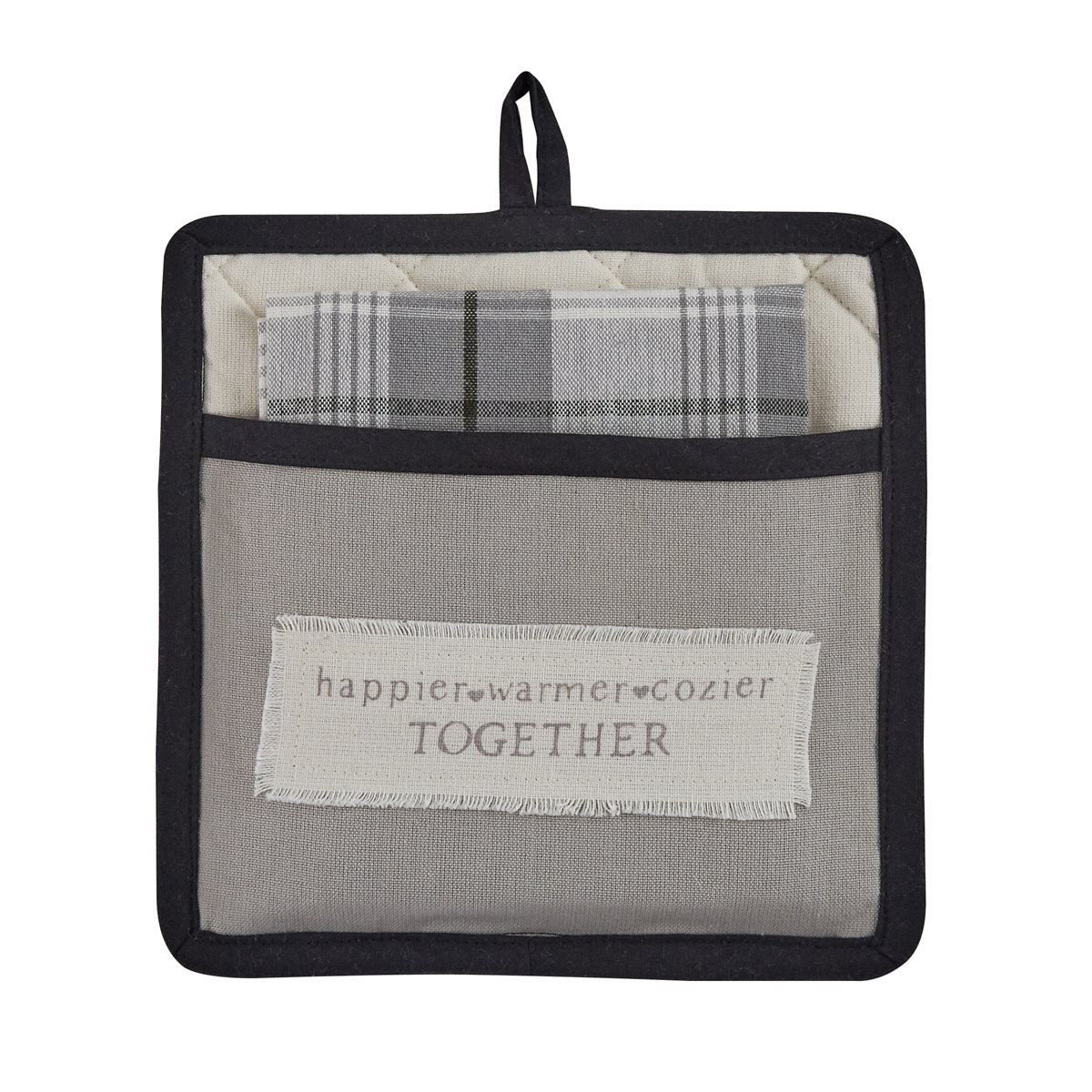 Happier Together Pocket Potholder Set