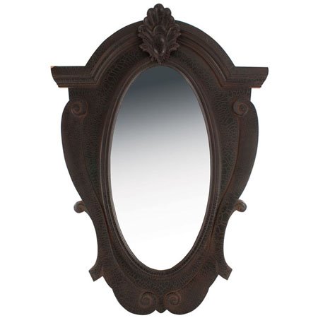 Ornate Wood Mirror Black By Split P