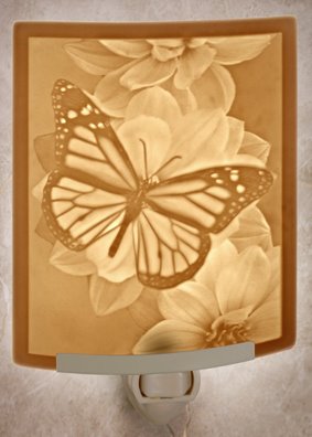 Butterfly Night Light by Porcelain Garden Thumbnail