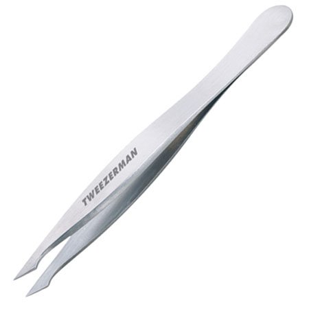 Pointed Slant Tweezer Classic Stainless Steel Thumbnail