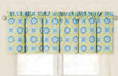 Delilah Blue Unlined Valance Thumbnail