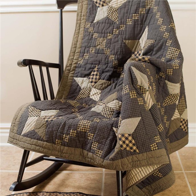 Farmhouse Star Quilted Throw 50x60 Thumbnail