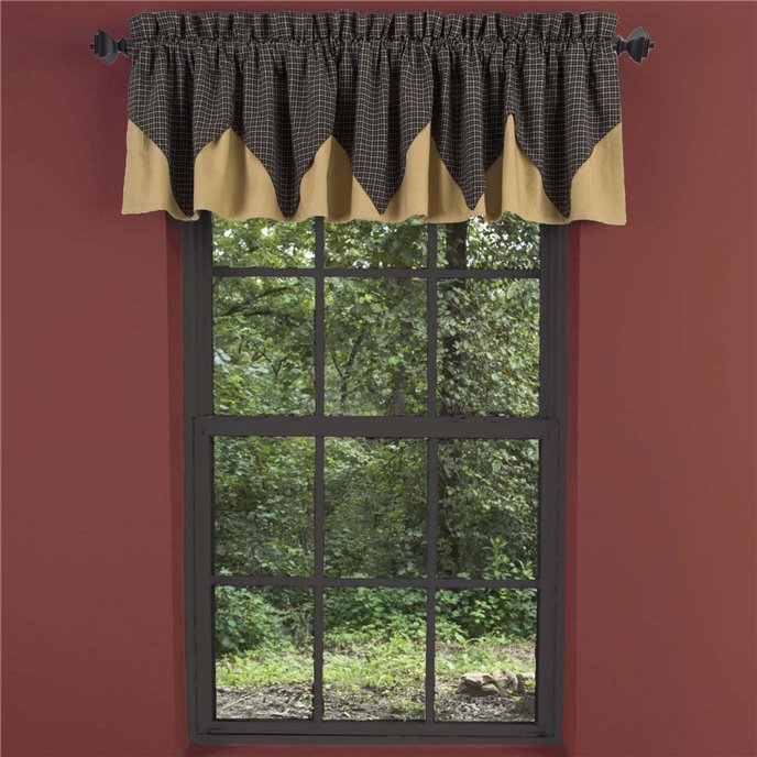 Kettle Grove Plaid Valance Layered 16x72 Thumbnail