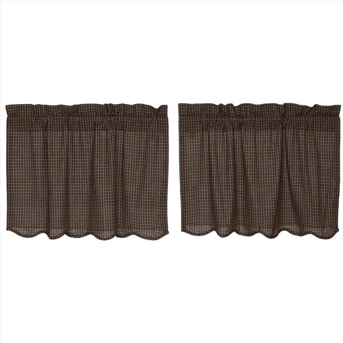 Kettle Grove Plaid Tier Scalloped Set of 2 L24xW36 Thumbnail