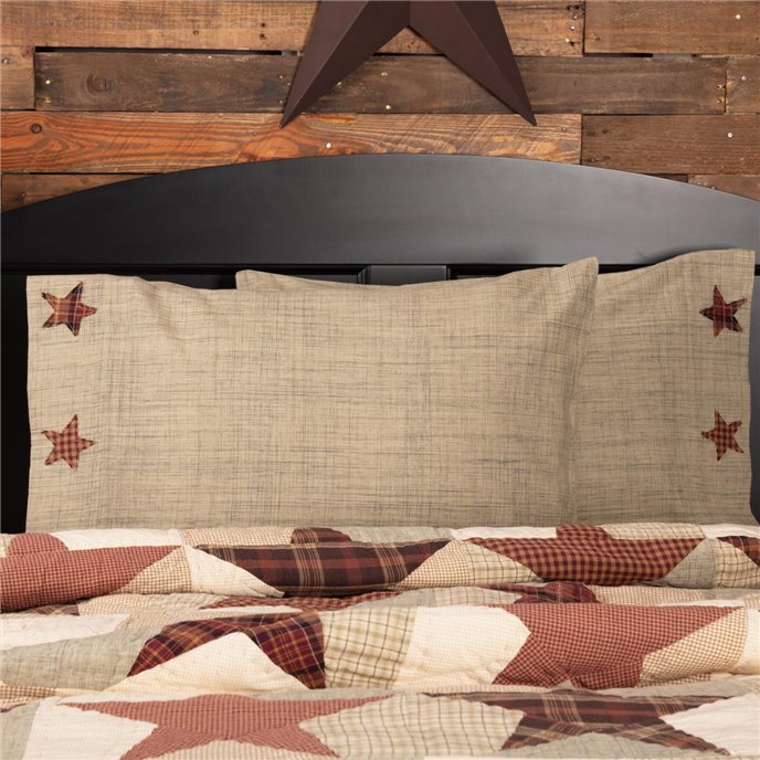 Abilene Star Standard Pillow Case Set of 2 21x30 Thumbnail