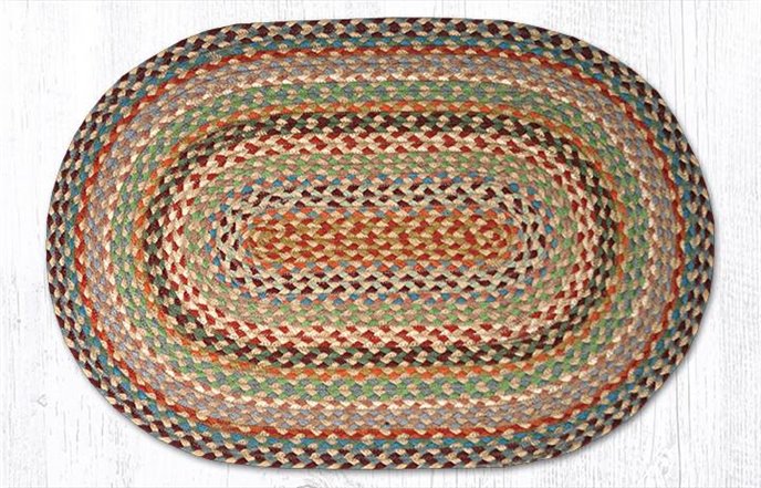 Multi 1 Oval Braided Rug 20"x30" Thumbnail