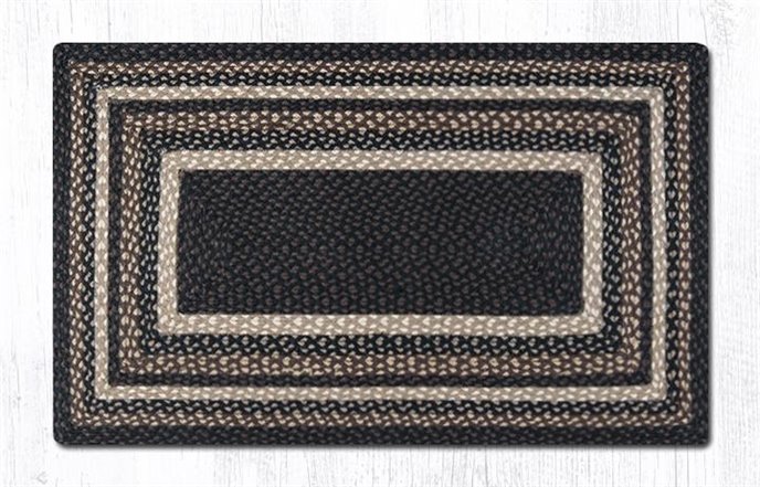 Mocha/Frappuccino Rectangular Braided Rug 27"x45" Thumbnail