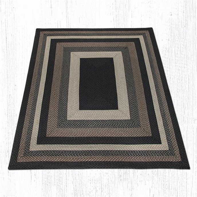 Mocha/Frappuccino Rectangular Braided Rug 8'x10' Thumbnail