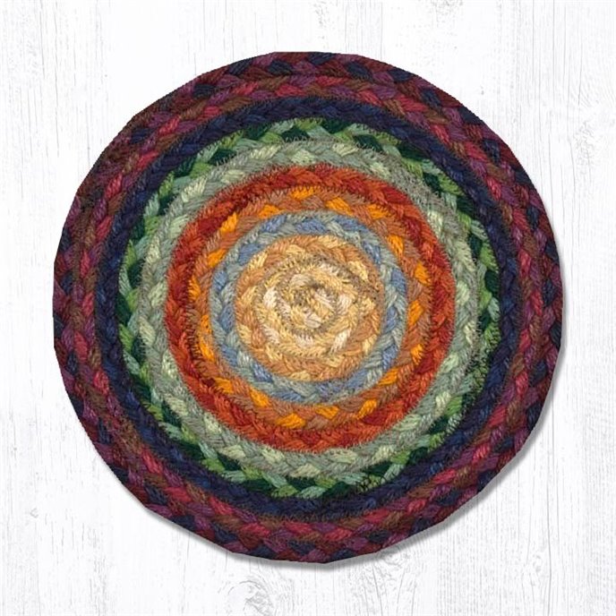 Rainbow 1 Round Braided Swatch 10"x10" Thumbnail