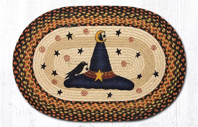 Witch Hat Oval Braided Rug 20"x30" Thumbnail