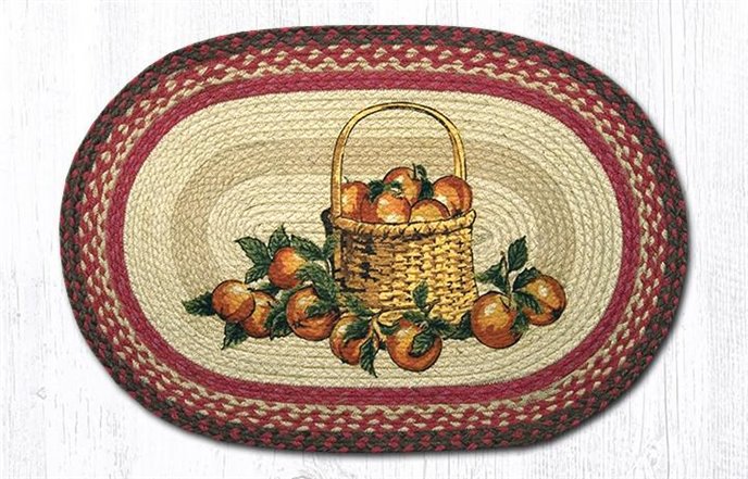 Apple Basket Oval Braided Rug 20"x30" Thumbnail