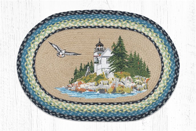 Bass Harbor Oval Braided Rug 20"x30" Thumbnail