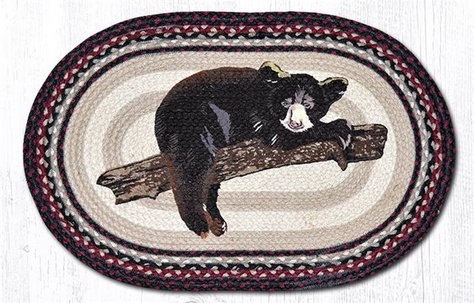 Baby Bear Oval Braided Rug 20"x30" Thumbnail