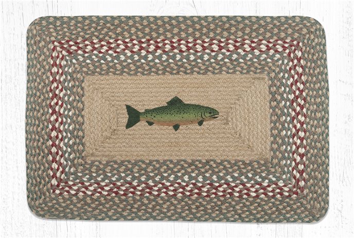 Fish Rectangular Braided Rug 20"x30" Thumbnail