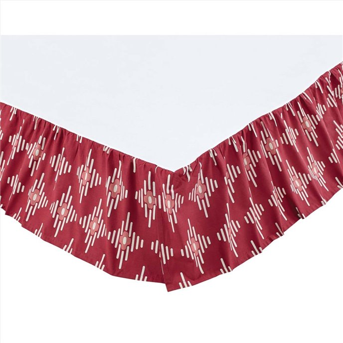 Paloma Crimson King Bed Skirt 78x80x16 Thumbnail