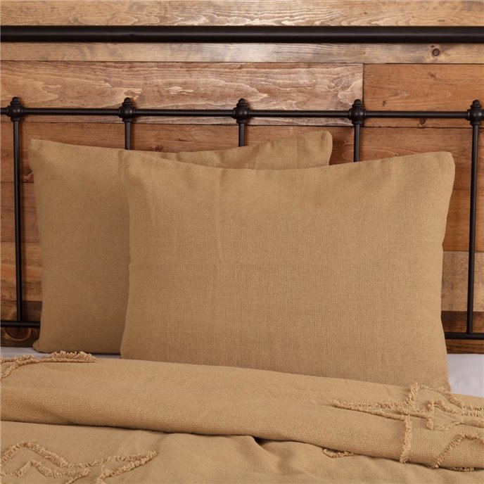 Burlap Natural Standard Sham 21x27 Thumbnail