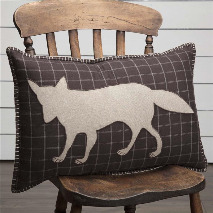 Wyatt Fox Applique Pillow 14x22 Thumbnail