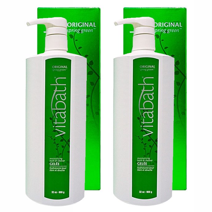 Vitabath Original Spring Green Moisturizing Bath & Shower Gelee 2 Pack (2 x 32 oz) Thumbnail