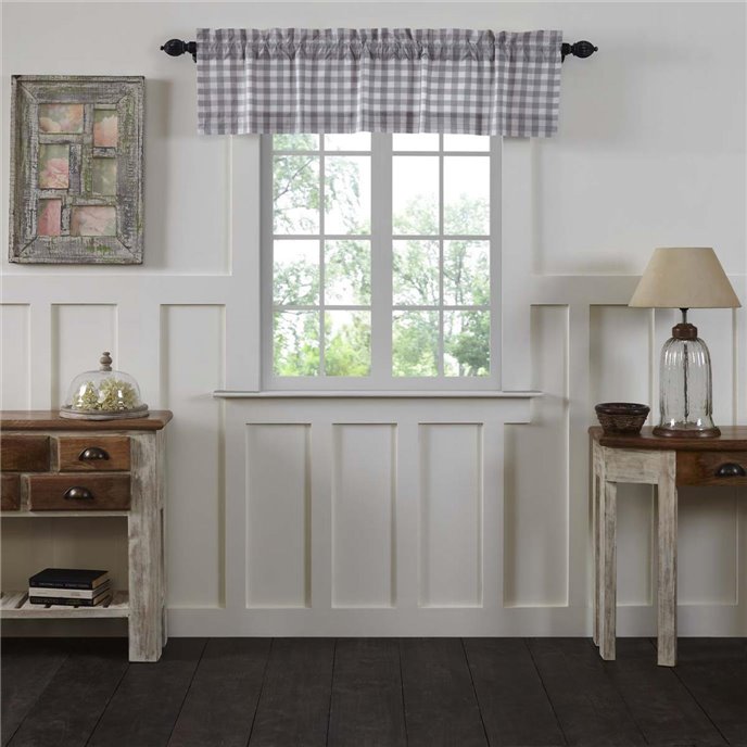 Annie Buffalo Grey Check Valance 16x60 Thumbnail