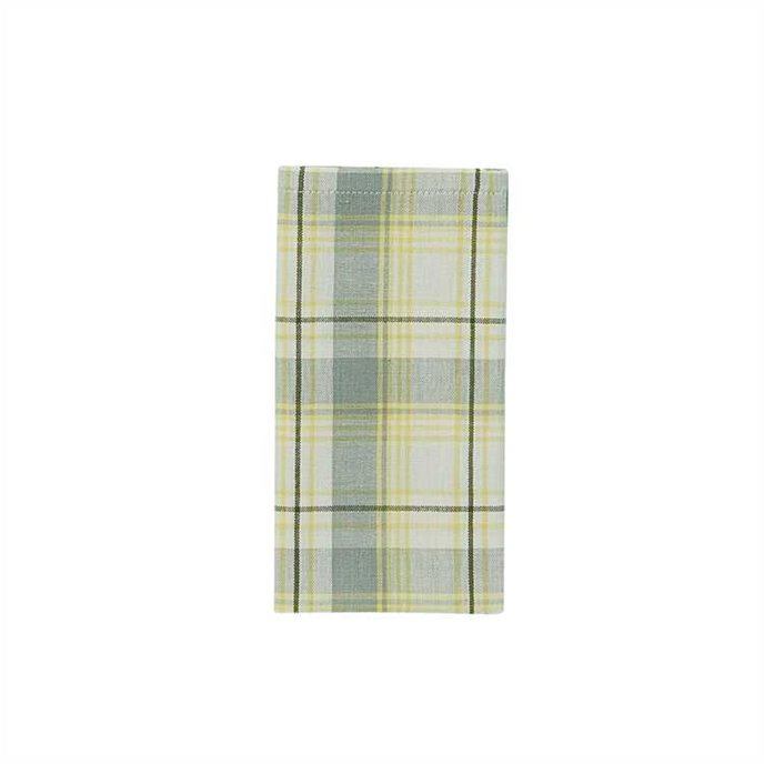 Citrus Curiosities Plaid Napkin (Misty Morning) Thumbnail