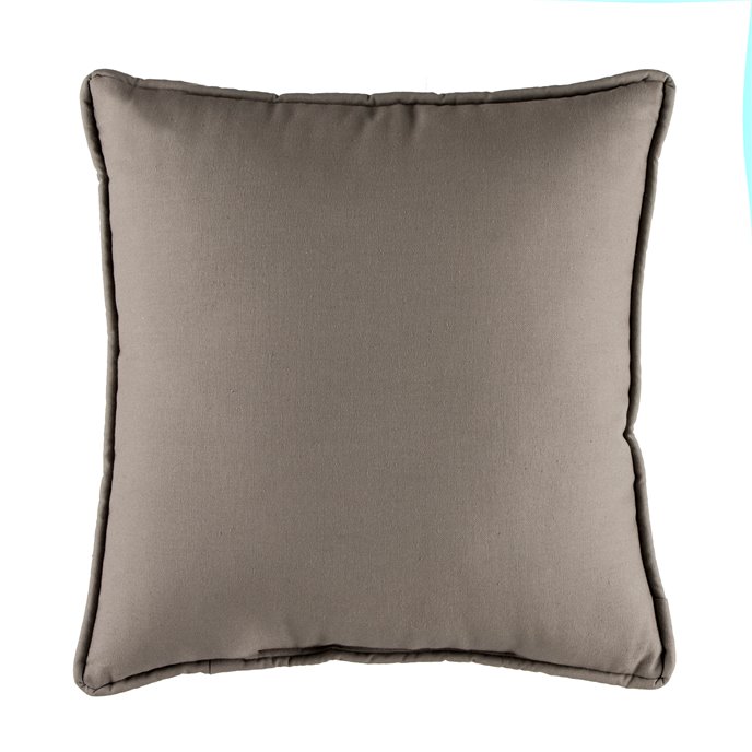 Marsala Solid Gray Square Pillow Thumbnail