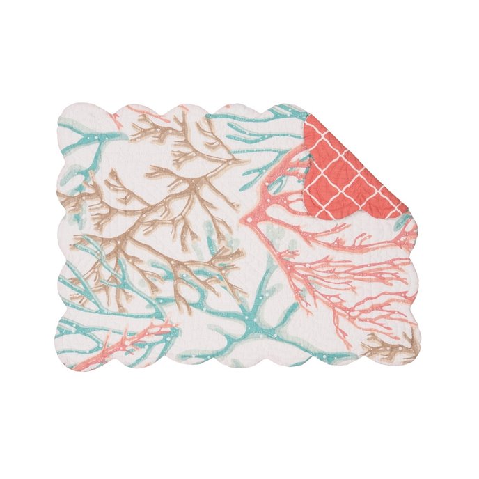 Oceanaire Seafoam Rectangular Quilted Placemat Thumbnail