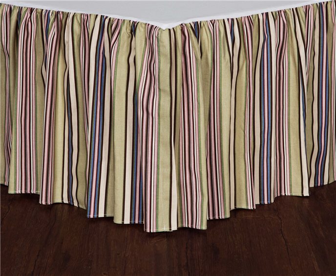 Hillhouse Stripe Full 15" Bed skirt Thumbnail