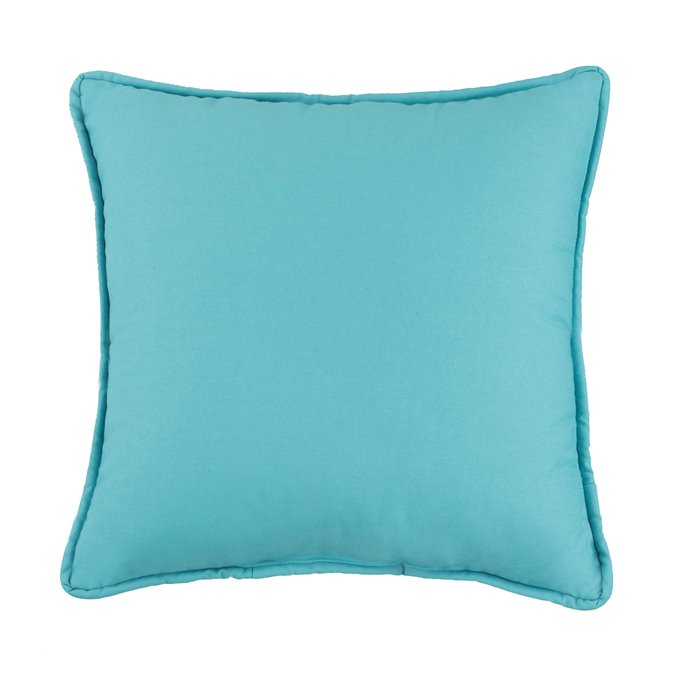 West Bay Solid Square Pillow - Teal Thumbnail