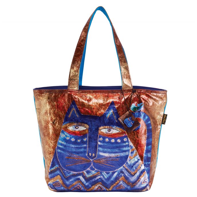 Laurel Burch Azule Cat Shoulder Tote Thumbnail