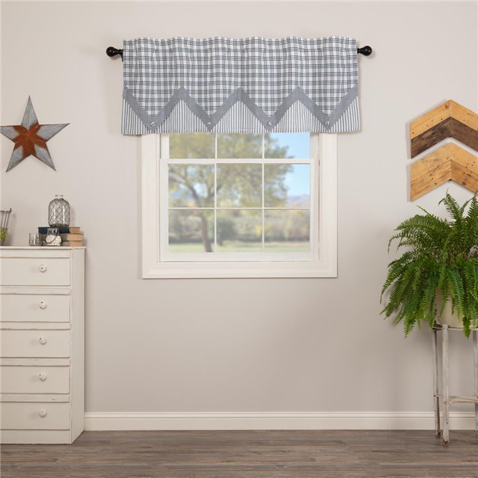 Sawyer Mill Blue Valance Layered 20x60 Thumbnail