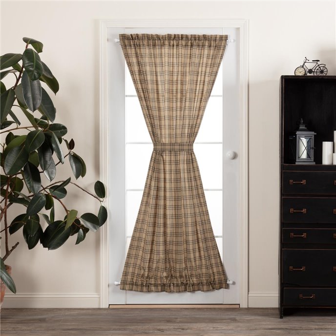 Sawyer Mill Charcoal Plaid Door Panel 72x40 Thumbnail