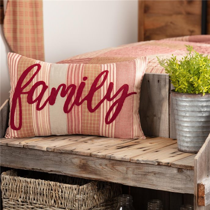 Sawyer Mill Red Family Pillow 14x22 Thumbnail