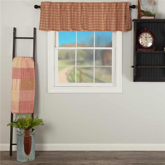 Sawyer Mill Red Plaid Valance 16x72 Thumbnail