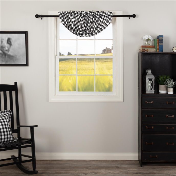 Annie Buffalo Black Check Balloon Valance 15x60 Thumbnail