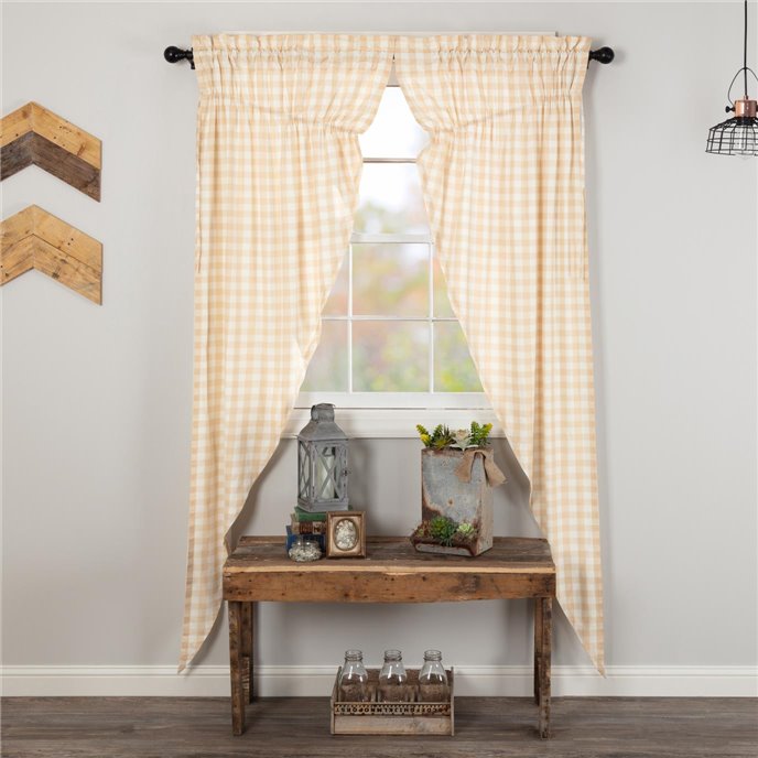 Annie Buffalo Tan Check Prairie Long Panel Set of 2 84x36x18 Thumbnail