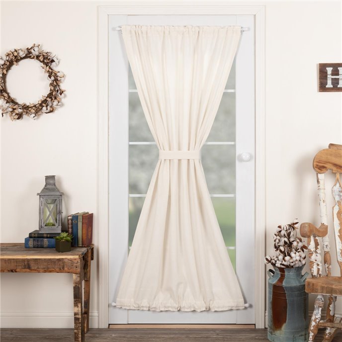 Burlap Antique White Door Panel 72x40 Thumbnail