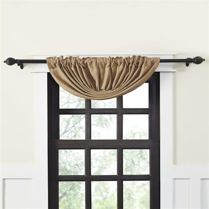 Burlap Natural Balloon Valance 15x60 Thumbnail