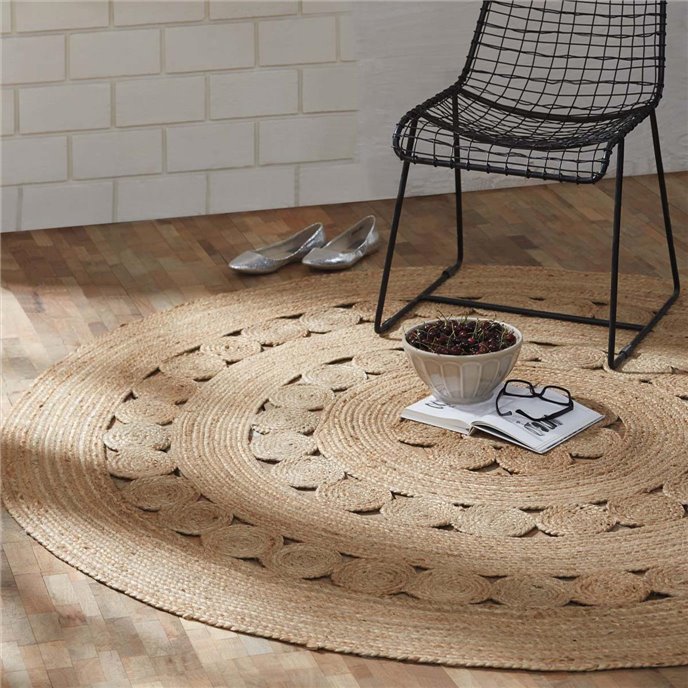 Celeste Jute Rug 6ft Round Thumbnail