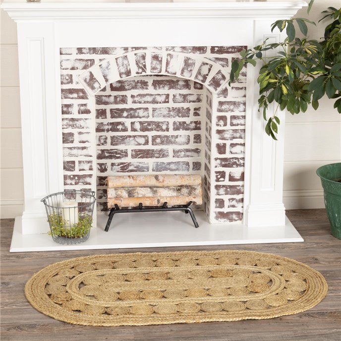 Celeste Jute Rug Oval 27x48 Thumbnail