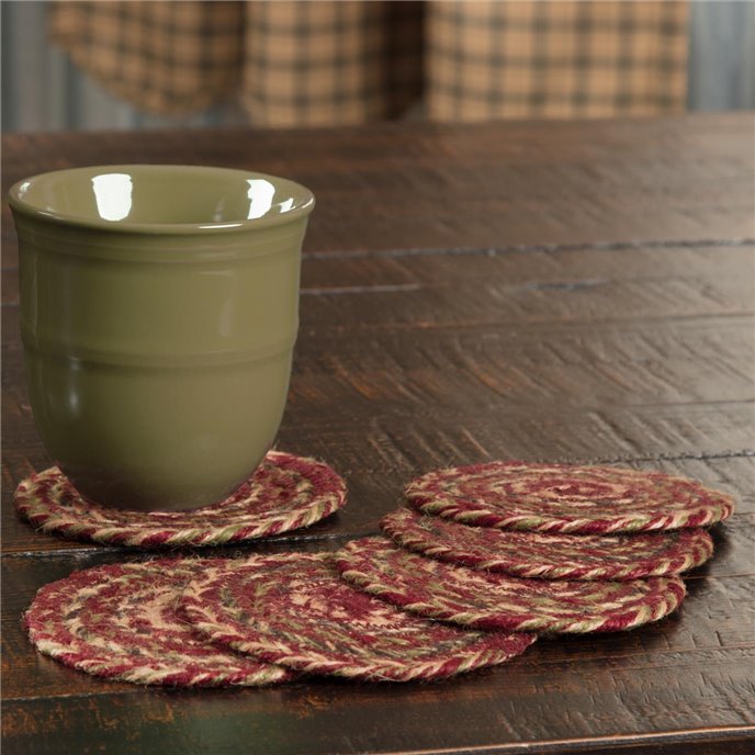 Cider Mill Jute Coaster Set of 6 Thumbnail