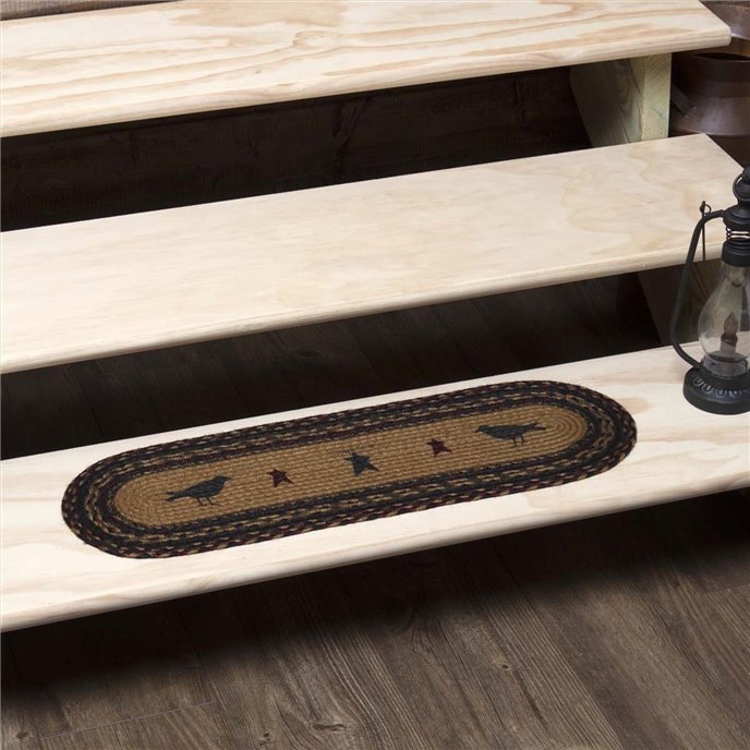 Heritage Farms Crow Jute Stair Tread Oval Latex 8.5x27 Thumbnail