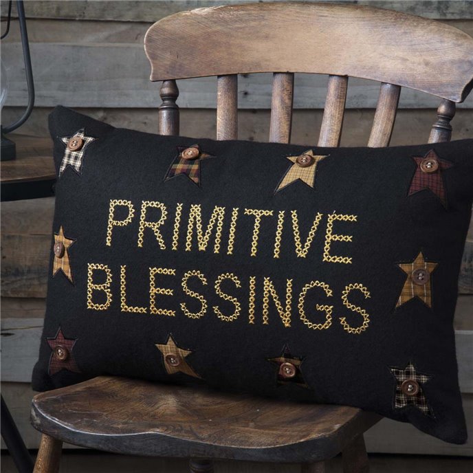 Heritage Farms Primitive Blessings Pillow 14x22 Thumbnail