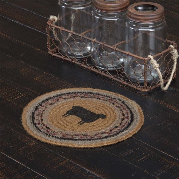 Heritage Farms Sheep Jute Trivet 8 Thumbnail