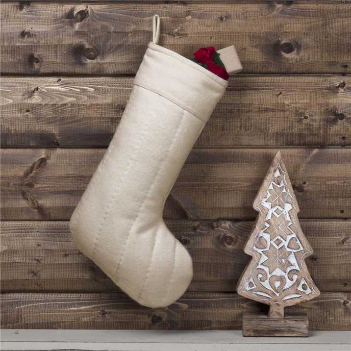 Ivory Felt Stocking 12x20 Thumbnail