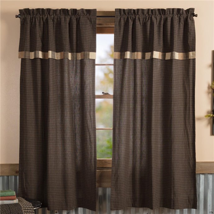 Kettle Grove Short Panel with Attached Valance Block Border Set of 2 63x36 Thumbnail