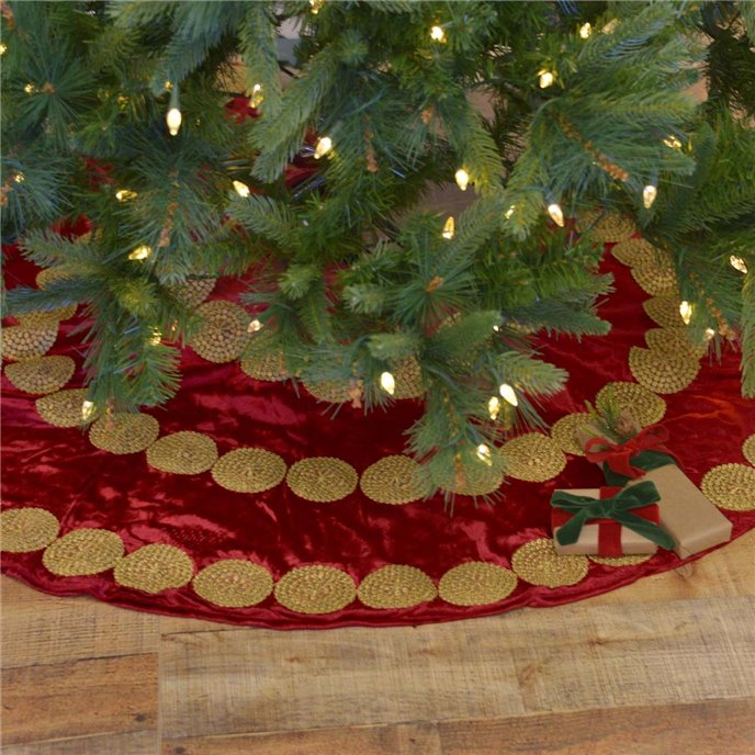 Memories Red Tree Skirt 48 Thumbnail