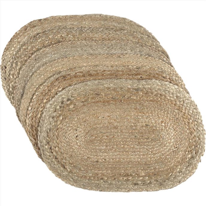 Natural Jute Placemat Set of 6 12x18 Thumbnail