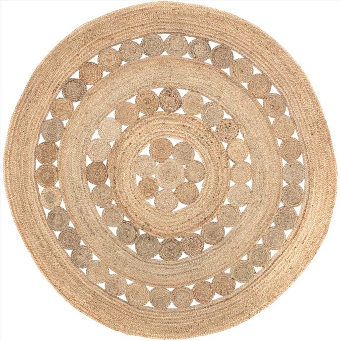 Celeste Jute Rug 8ft Round Thumbnail